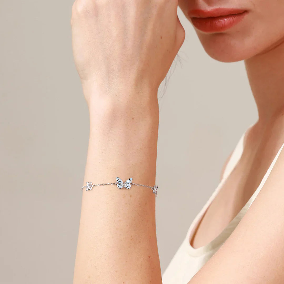 AX Luminous Dream Blue Butterfly Bracelet