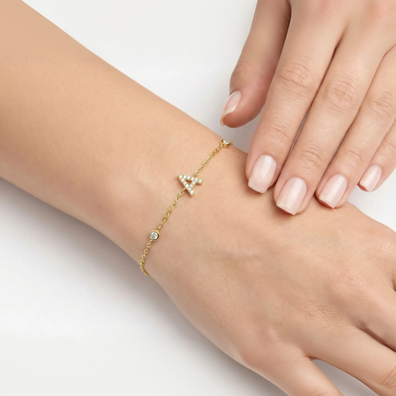 AX Station Initial Bracelet