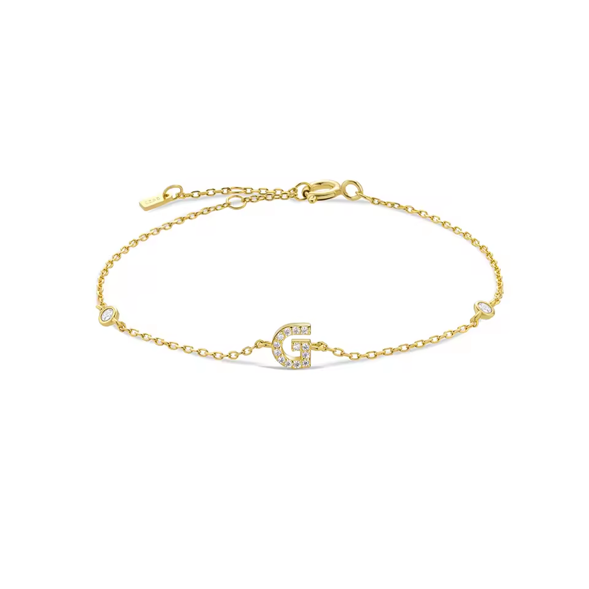 AX Station Initial Bracelet