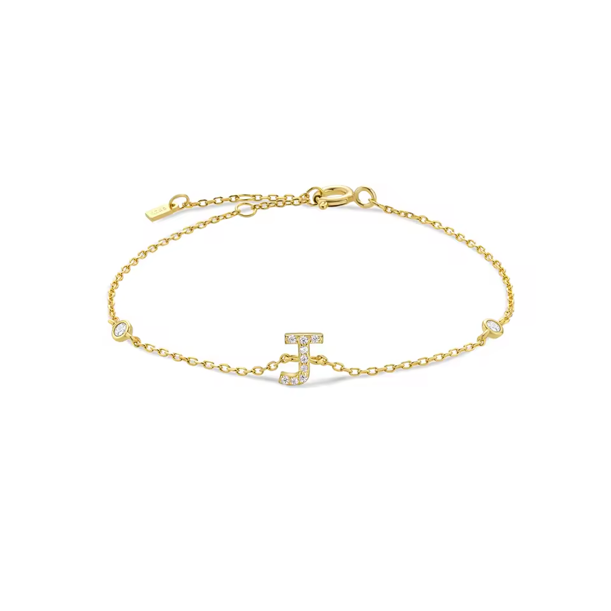 AX Station Initial Bracelet