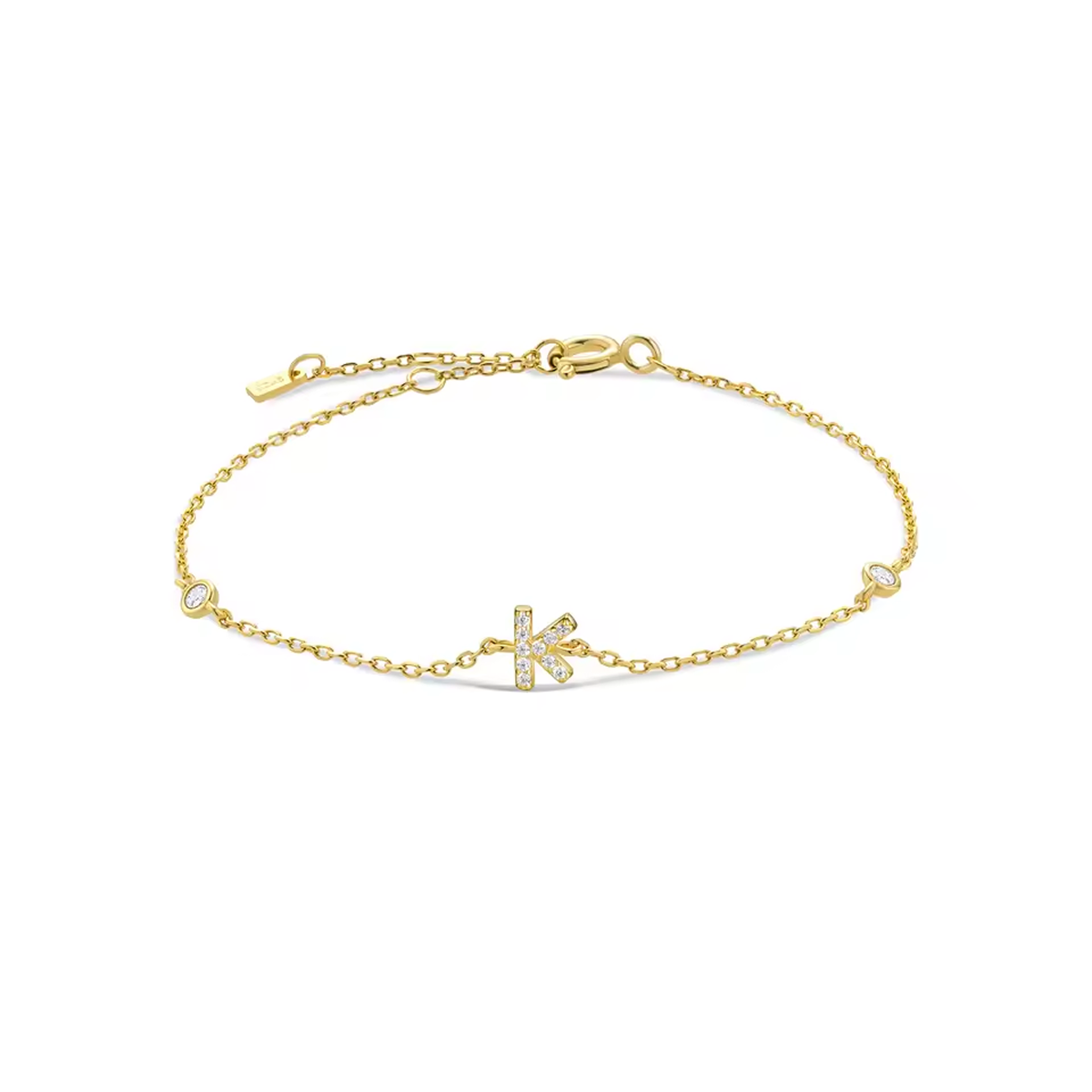AX Station Initial Bracelet