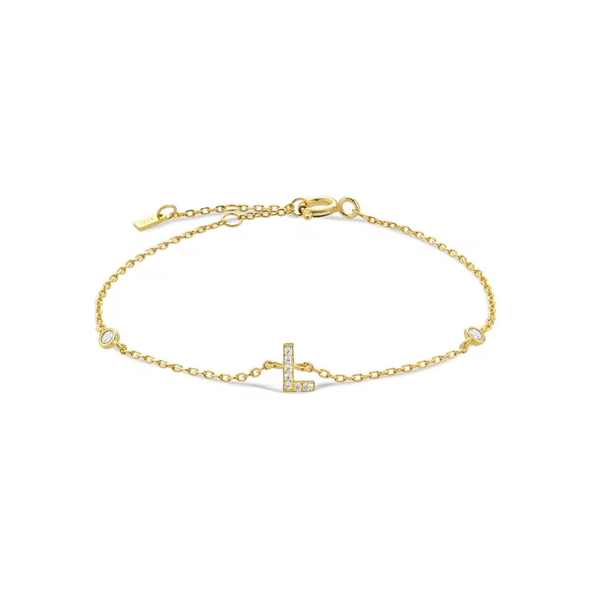 AX Station Initial Bracelet