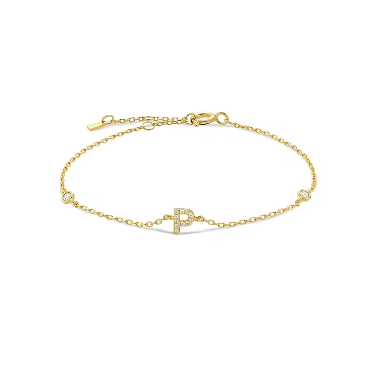 AX Station Initial Bracelet