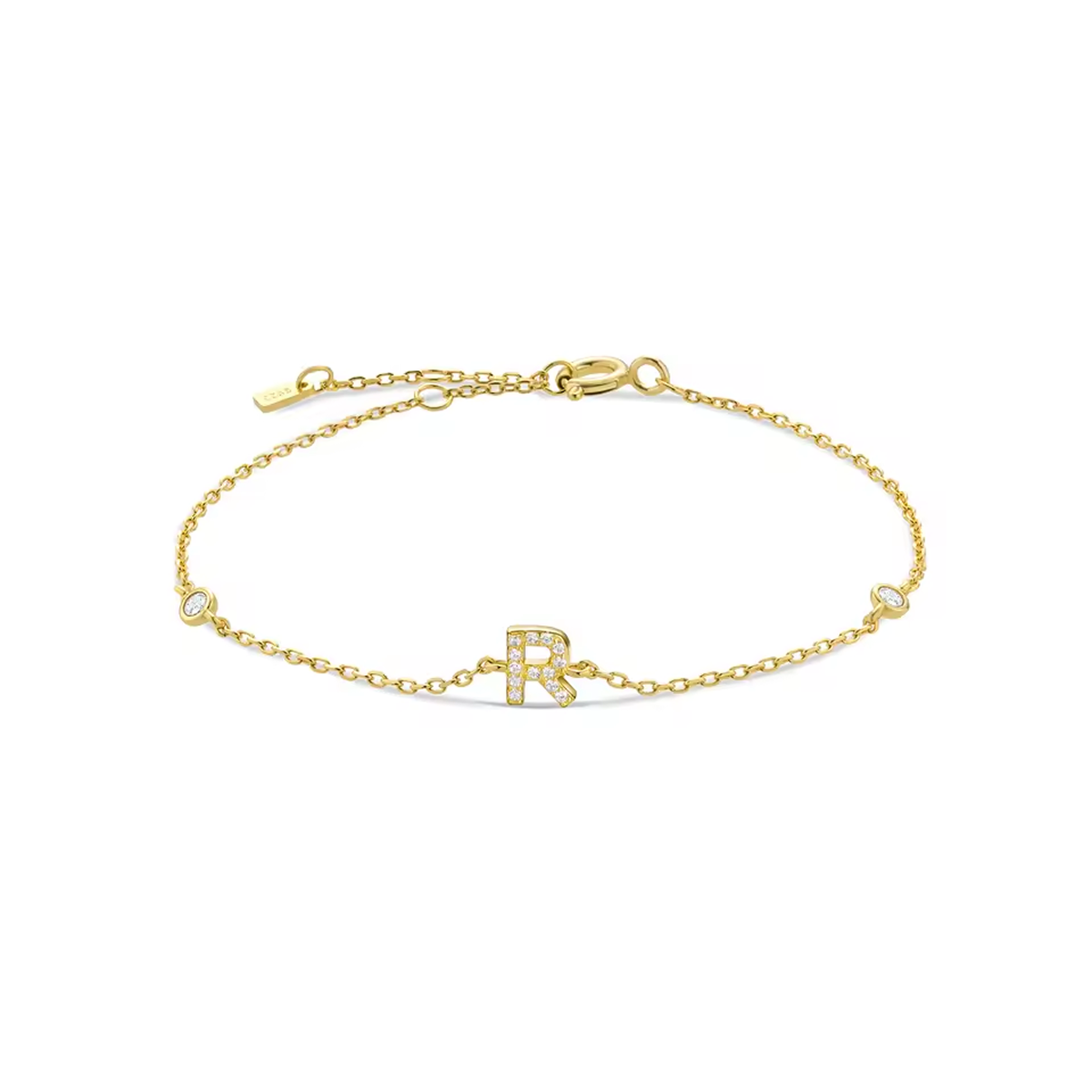AX Station Initial Bracelet