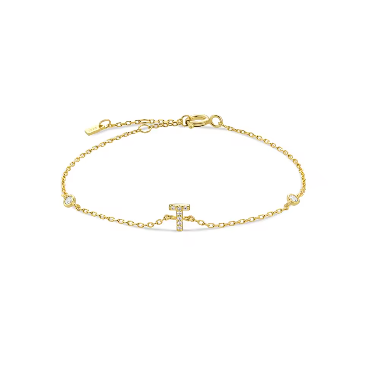 AX Station Initial Bracelet