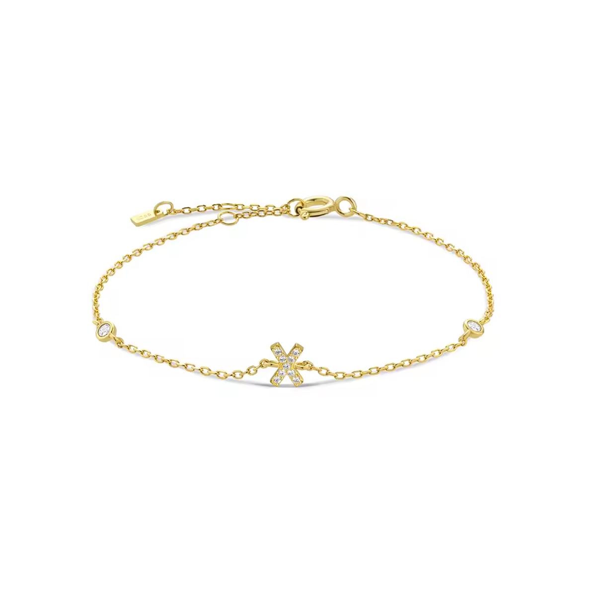 AX Station Initial Bracelet