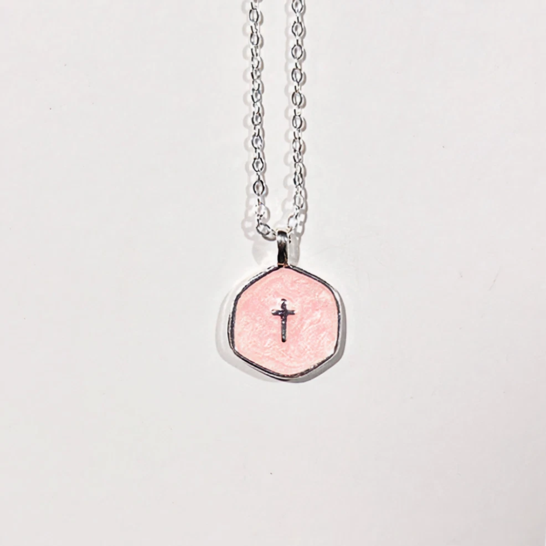 Living Water Cross Necklace