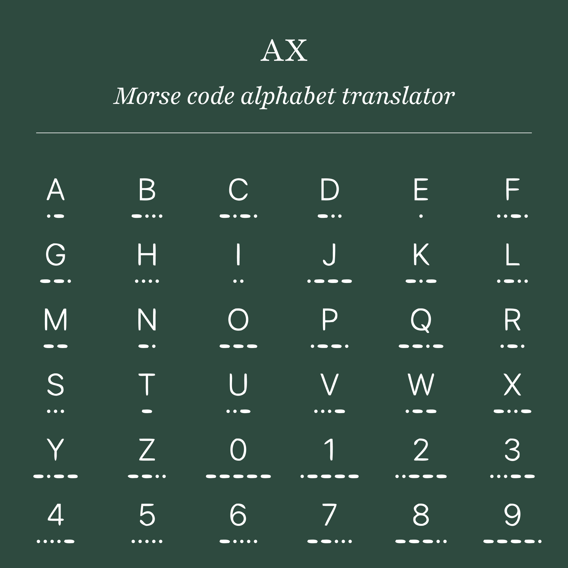 Morse Code Necklace